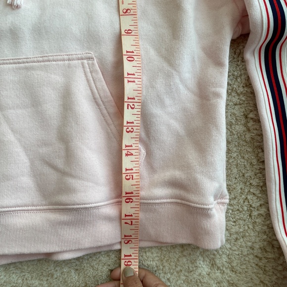 Tna Aritzia Cropped Hoodie Womens Size XS Cream Draw String Closure - Picture 7 of 11